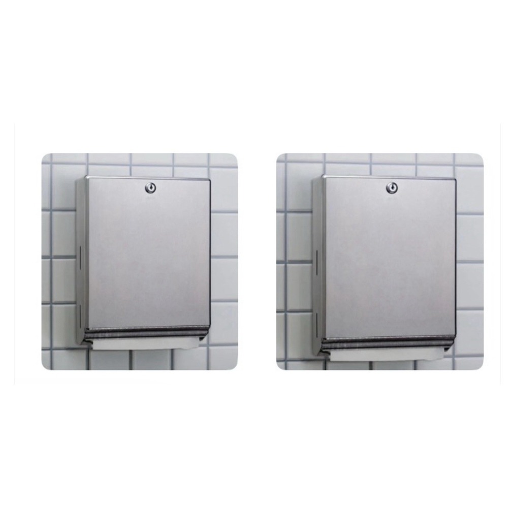 BOBRICK Model B-262 Classic Series Paper Towel Dispenser Stainless Steel 2-Pack!